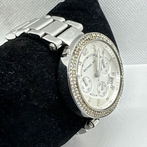 Michael Kors MK5353 Womens Silver Stainless Steel Analog Dial Wrist Watch JNA596 main image 6